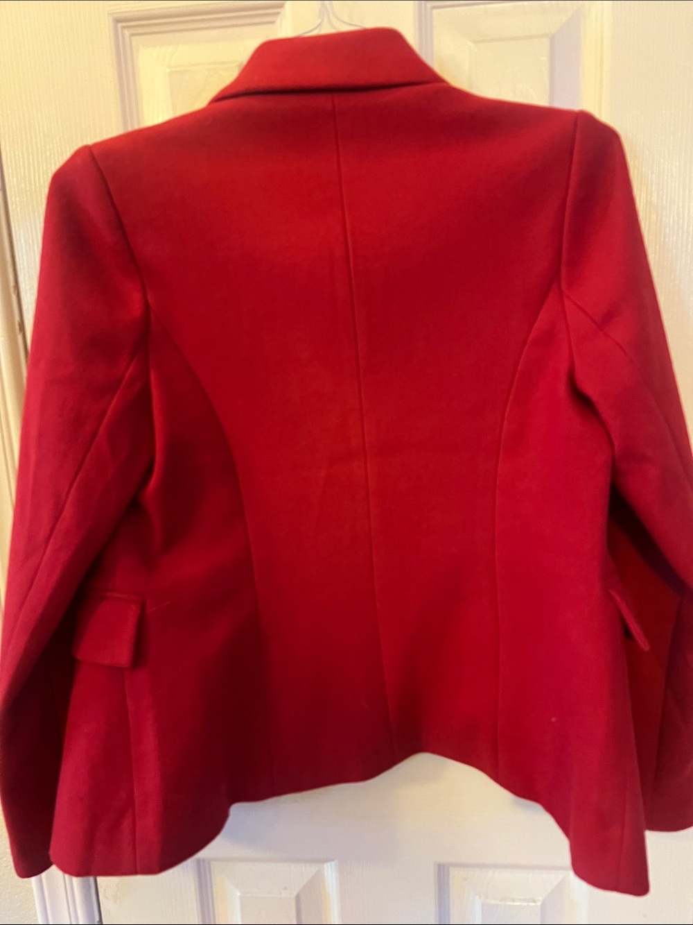 Red Double-Breasted Women's Blazer Jacket by J.Crew Collection - Picture 5 of 5